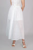The Mary Long Skirt - White San Gallo