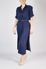 The Mary Long Shirt Dress - Blue Navy